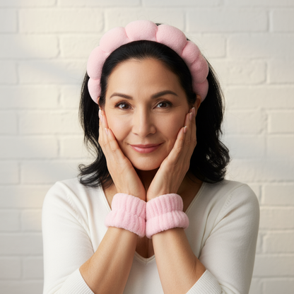 Lux Cove Luxury Cloud Headband & Wristband Set